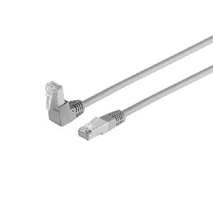 Patchkabel cat 6 S/FTP PIMF 90°-gerade 0,5m 08-64010