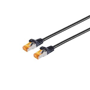 Patchkabel Cat. 6A Outdoor, S/FTP, schwarz, 75m 08-26755