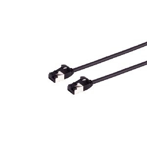 Patchkabel Cat. 8.1 slim TPE schwarz 0,25m 08-47005