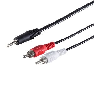 Klinkenst. 3,5mm Stereo - 2 Cinchstecker 5,0m 30832-5