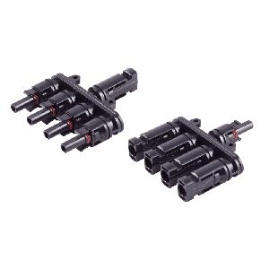 PV4 T-Adapter Set, 4/1, IP68, 1.5kV, schwarz 02-21014