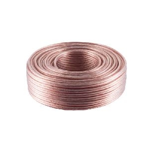 Lautsprecherkabel, 2 x 0,75mm², transparent, 50m 06-155011