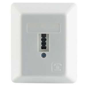 Telefon-Anschlußdose TAE U Universal F+N weiß AP 74000-UW