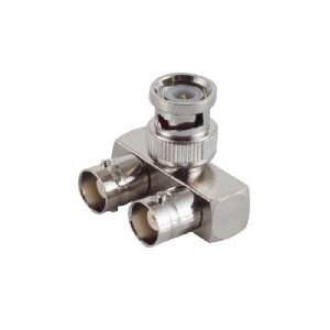 L - Adapter, 1 BNC Stecker auf 2 BNC Kupplungen 98820-1