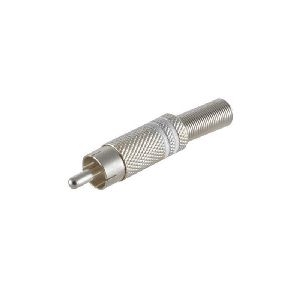 Cinchstecker Metall 6mm, weiß 52000-W