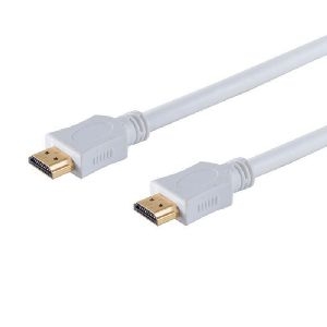 HDMI Kabel, 4K, verg., weiß, 3m 77473-W