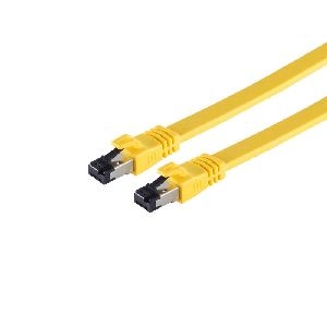 Patchkabel CAT 8.1 flach LSZH gelb 1,0m 08-42022