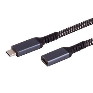 USB-C Verlängerungskabel, 3.2, PD, Textil, 1,5m 14-74006