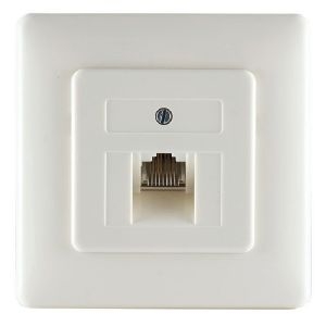 UAE-Anschlußdose 1x8 mit Metallrahmen UP 74221-