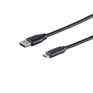 USB-A Adapterkabel, USB-C, 3.0, schwarz, 3m 13-31045