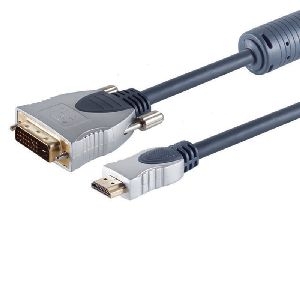 Home Cinema HDMI-DVI Kabel, 1,5m, Ferrit 77481-MHQ
