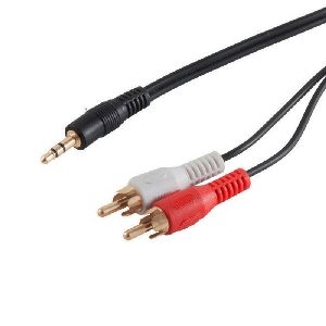 Klinkenst. 3,5mm Stereo - 2 Cinchstecker verg 1,5m 30832-G