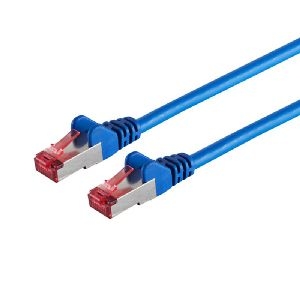 Patchkabel cat6A S/FTP PIMF Halogenfrei blau 0,15m 75711-A0.15B