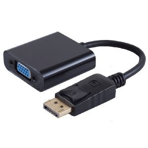 DisplayPort 1.2 Adapter, VGA Buchse, schwarz 14-05012