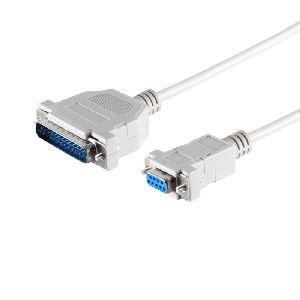 Modem-Kabel 9pol Sub D-Buchse/25pol Sub D-St 5m 78065-5