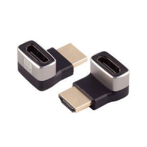 HDMI-A Adapter, 90° Winkel oben, 8K, Metall 10-01051