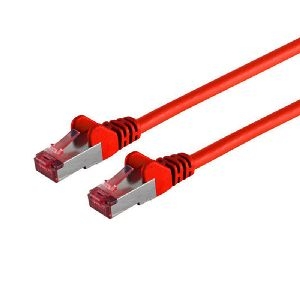 Patchkabel cat6A S/FTP PIMF Halogenfrei rot 0,15m 75711-A0.15R