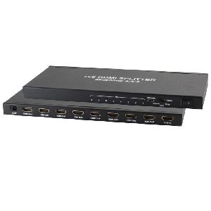 HDMI Verteiler 1x8, Metall, 4K60Hz, schwarz 05-10003