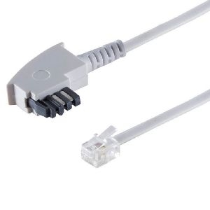 TAE-N Stecker - Western Stecker 6/4 weiß 10m 70120W