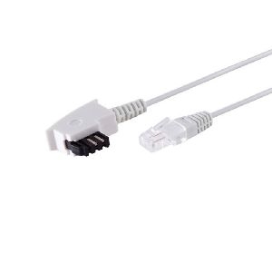 TAE-F Adapterkabel, RJ-45, 8/2, weiß, 15m 12-09086