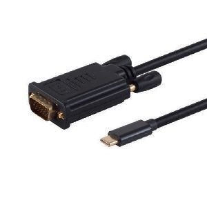 USB-C Adapterkabel, VGA, 1080p, 1,8m 10-59185