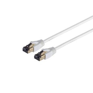 Patchkabel CAT 8.1 F/FTP LSZH weiß 0,25m 08-41006