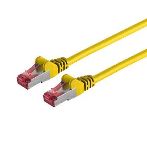 Patchkabel cat6A S/FTP PIMF Halogenfrei gelb 0,15m 75711-A0.15Y
