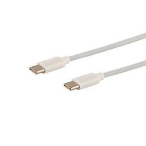 USB-C Ladekabel, 2.0, ABS, weiß, 1m 14-12051