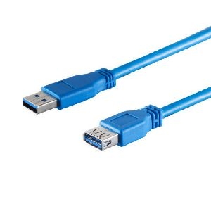 USB-A Verlängerungskabel, 3.0, blau, 3m 77133