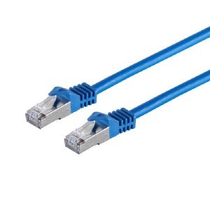 RJ45 Patchkabel m. CAT 7 Rohkabel PIMF blau 30m 75530-B