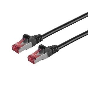 Patchkabel cat6A S/FTP PIMF Halogenfrei schwarz 20,0m 75726-AS