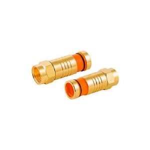 F-Kompressionsstecker gold, 7,2mm 85030-AG