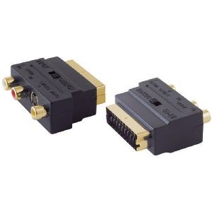 Adapter mit 3 Cinchbuchse/4-pol MINI Buchse IN/OUT 94035-G