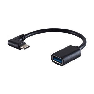 USB-C Adapter, USB-A Buchse, 3.0, OTG, 90°, PVC 13-30010