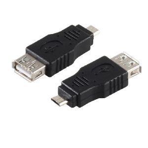 USB Micro-B Adapter, USB-A Buchse, OTG, schwarz 33905