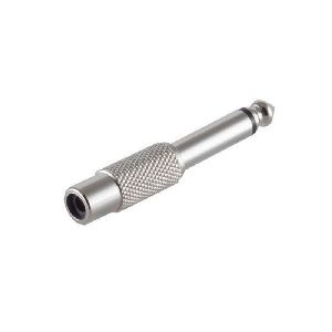 Adapter, Klinkenstecker Mono 6,3mm/Cinchb., Metall 57000-M