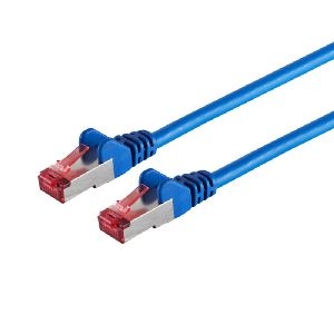 Patchkabel cat6A S/FTP PIMF Halogenfrei blau 0,25m 75711-A0.25B