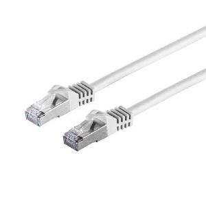 RJ45 Patchkabel m. CAT 7 Rohkabel PIMF weiß 0,25 75511-0.25W