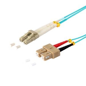 Duplex Patchkabel LC/SC 50/125µ OM3 aqua 1,0m 77951/3