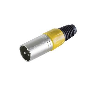 Cannon/XLR-Stecker, gelb 55002-Y