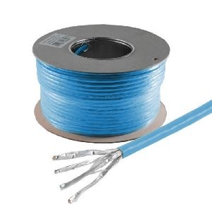 Cat. 8 Verlegekabel, S/FTP, LSZH, blau, 50m 08-85507