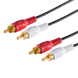 2 Cinchstecker - 2 Cinchstecker, vergoldet, 0,5m 40501