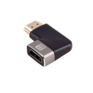 HDMI-A Adapter, 90° Winkel rechts, 8K, Metall 10-01053