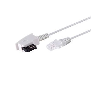 TAE-F Adapterkabel, RJ-45, 8/2, weiß, 0,5m 12-09016