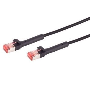 Patchkabel Cat. 6A FlexAngle, U/FTP, schwarz 0,25m 08-29005