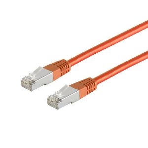 Patchkabel Cat. 5E, SF/UTP, orange, 0,25m 75211-0.25O