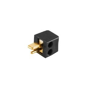 LS. Winkelst., MINI, schraubbar, vergoldet schwarz 54001-SG