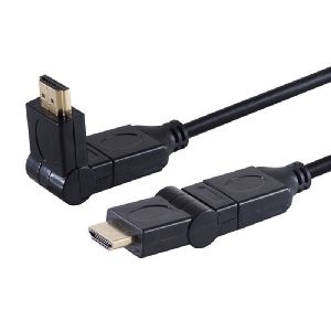HDMI Kabel, 4K, verg., 2x winkelbar, schwarz, 5m 77475-7
