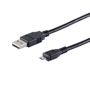 USB-A Adapterkabel, Micro-B, 2.0, schwarz, 3m 77183-HQ