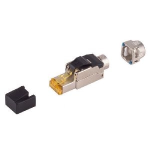RJ-45 Stecker, werkzeuglos, Cat. 6A, STP, Bajonett 08-51011